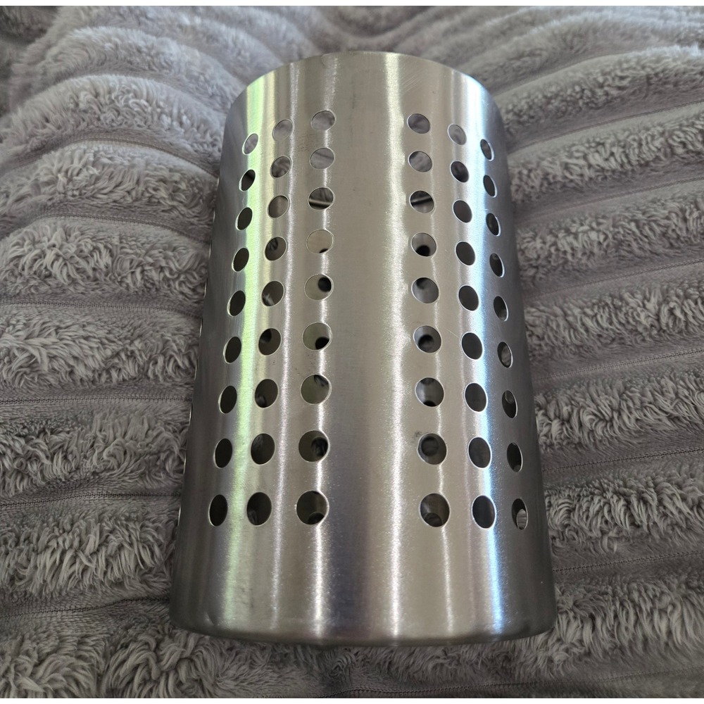 IKEA ORDNING Stainless Steel Utensil Holder Cutlery Caddy Silver 7 Inch 209 22